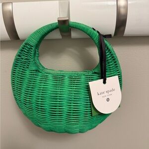 kate spade new york x Target Wicker Crescent Bag - Green